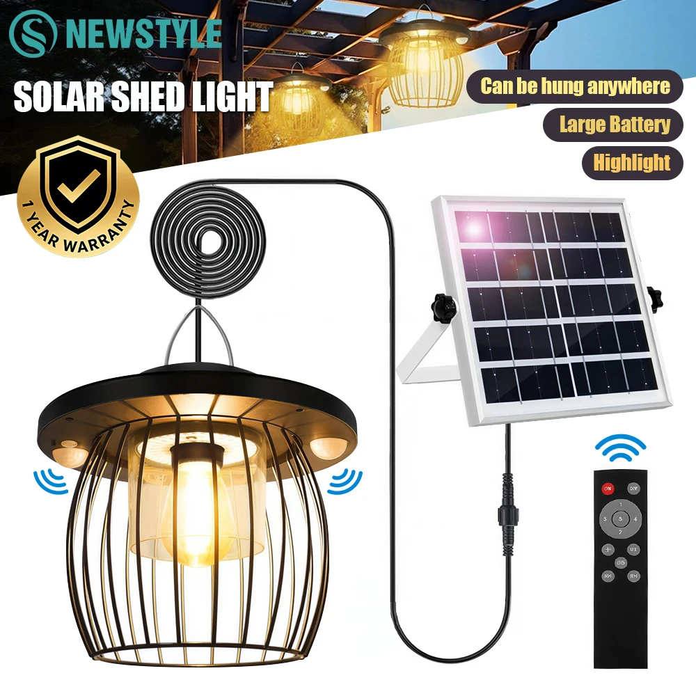 Solarna lampa wisząca z czujnikiem ruchu za $51.33 / ~195zł