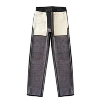 SAUCE ZHAN Mens Jeans Double-sided Rainbow Dyeing Sanforized Selvedge Denim Jeans Rainbow Regular Fit 14.5 Oz 2