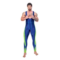 AMORESY Leonidas Series Suspender Backless Cycling Sports Fitness Tights Nine-point Pants Overall Catsuit All-purpose Jumpsuits 1