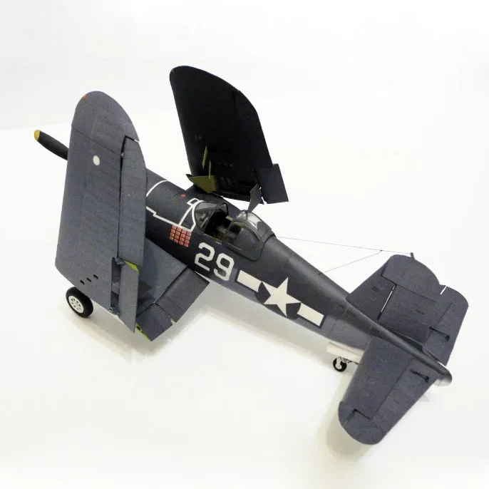 1/33 American F4U-1A Pirate Carrier Fighter 3D Aircraft Paper Model aircraft paper model