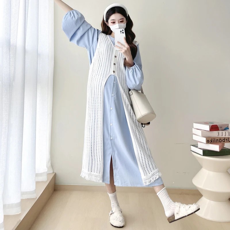 F72134# Maternity Vest Long Sleeve Maternity Set