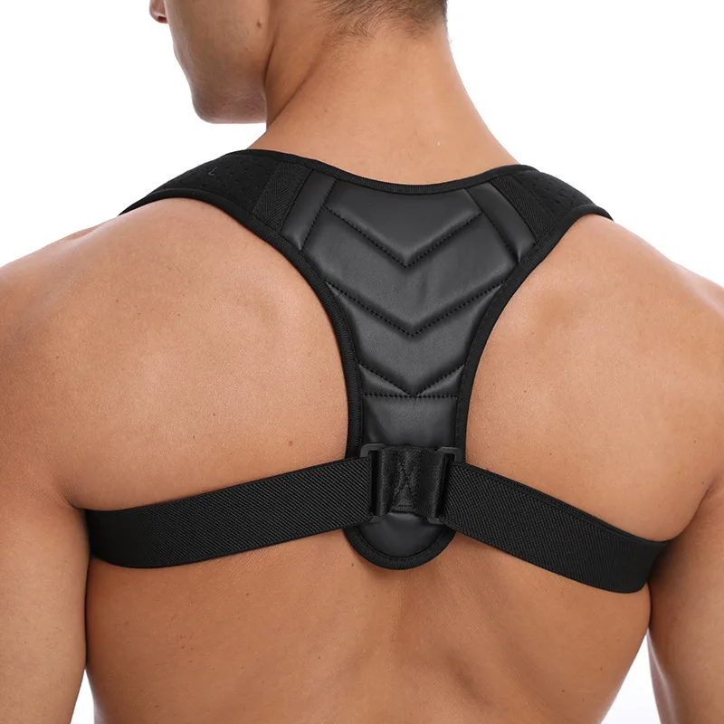 Correction Belt Anti-hunchback Posture Correction Belt Chest-straightening Back-opening and Shoulder-expanding Posture Corrector genuine leather work permit card cover chest card chest card bus id card cover back opening entrance guard student card cover