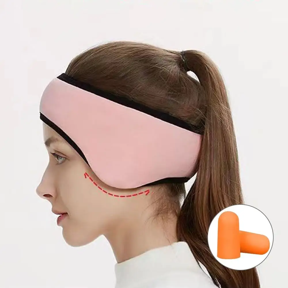 Minimalist Three Layers Polyester Sleep Mask Sleeping Relaxing Blackout Mask Ear Muffs