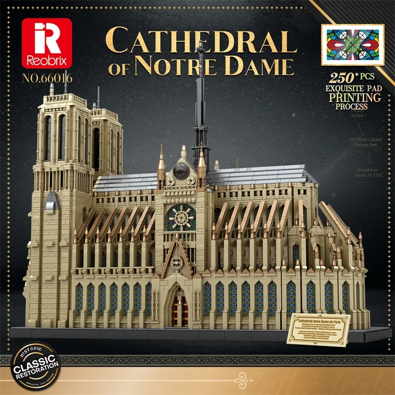 

NEW 8868Pcs World Famous Architecture Notre Dame de Paris Model Building Blocks City Streetview Bricks Toys Kids Christmas Gifts