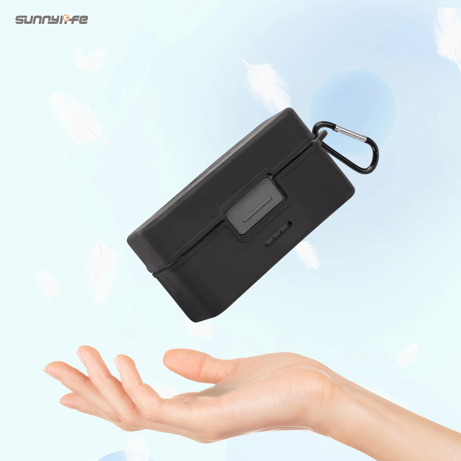 Sunnylife DJI 마이크 2 용 보호 커버, 부드러운 스크래치 방지 케이스, 무선 마이크 보호대 액세서리