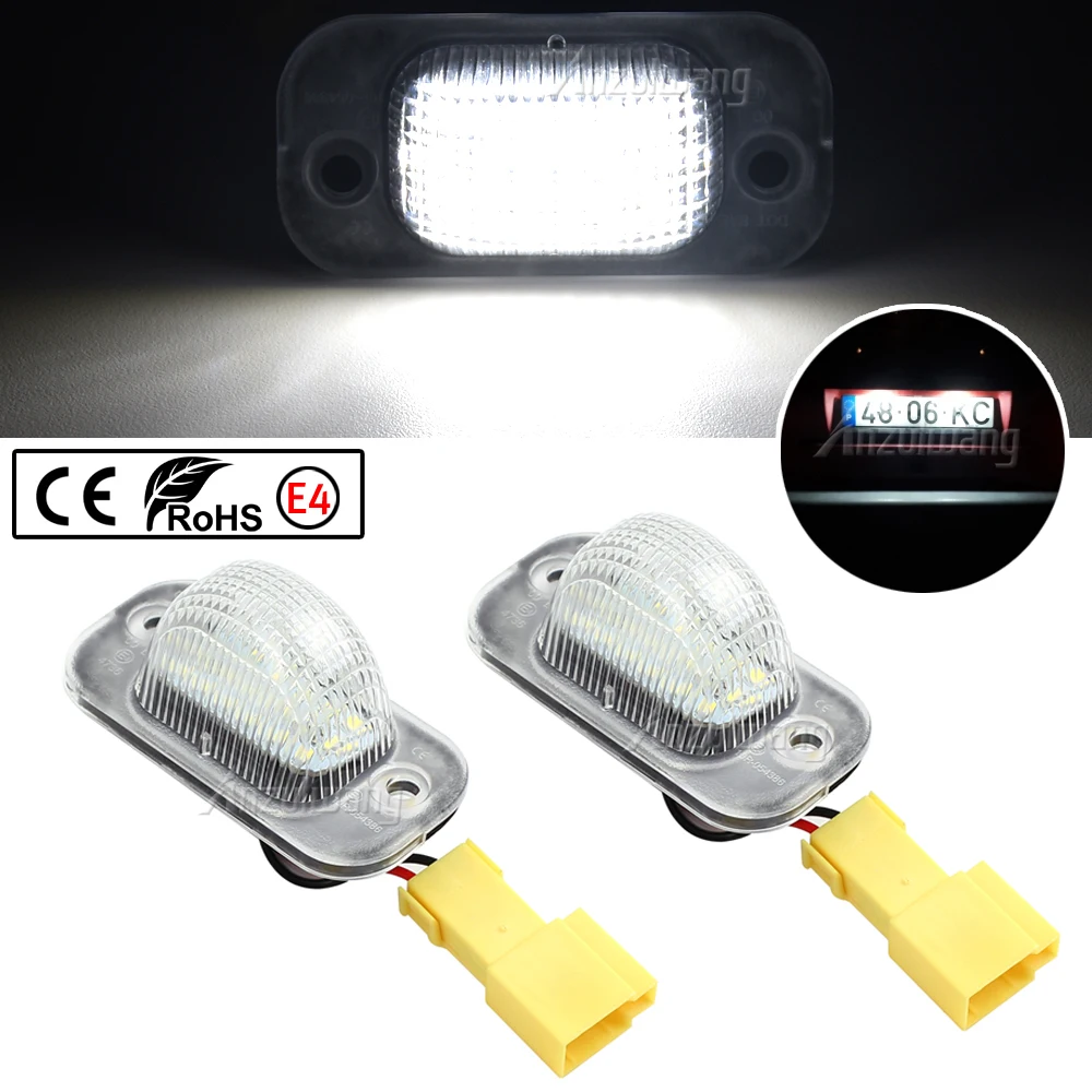 

2pcs White LED License Number Plate Lights Canbus 12V For VW Golf II MK2 1983-1992 Jetta II 1984-1991 Car Accessories Tail Lamp