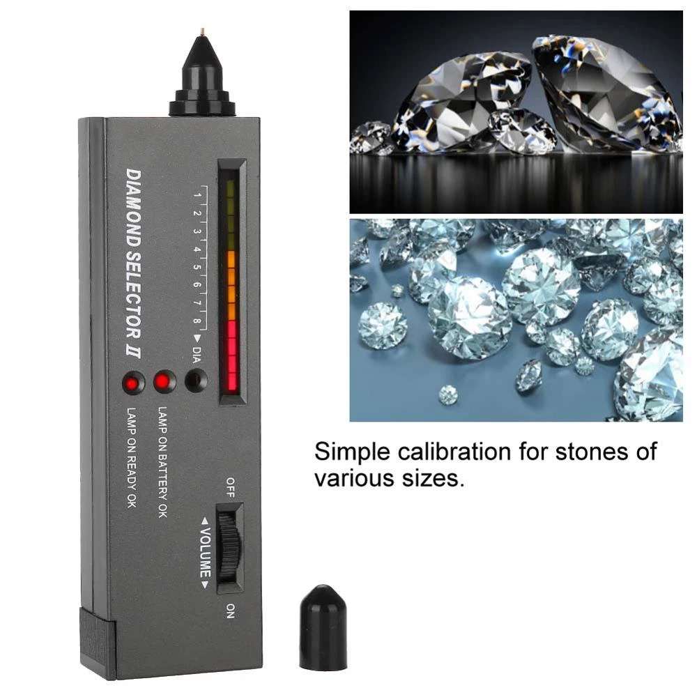 High Accuracy Diamond Tester Gemstone Gem Selector Led Light Audio