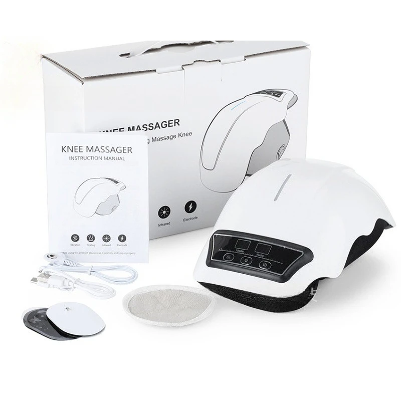 New Electric Knee Massager Vibration Heating Physiotherapy for Knee Joints Muscle Relax Infrared Thermal Therapy Foot Massage