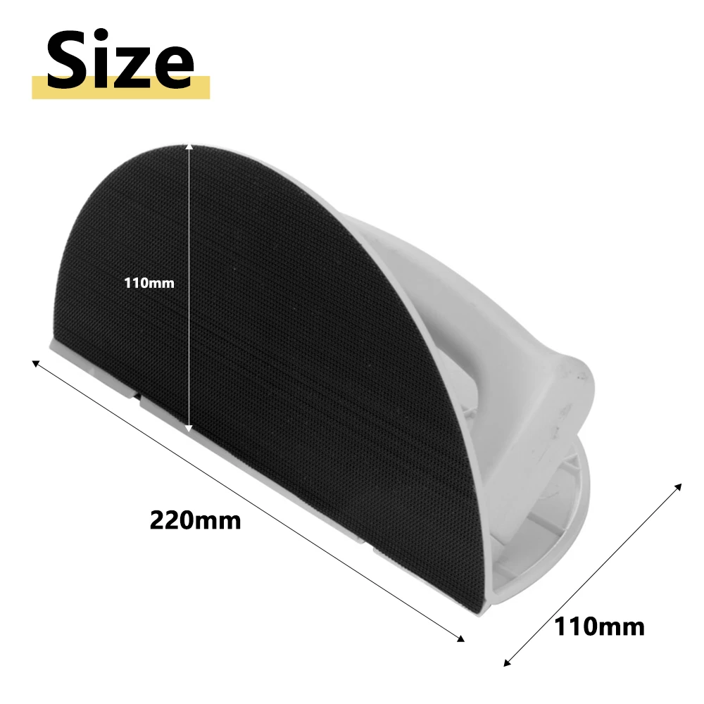 Lijadora Manual Semicircular Para Rincones, Con 10 Hojas De Lija Autoadhesivas - Ideal Para Yeso, Madera Y Metal