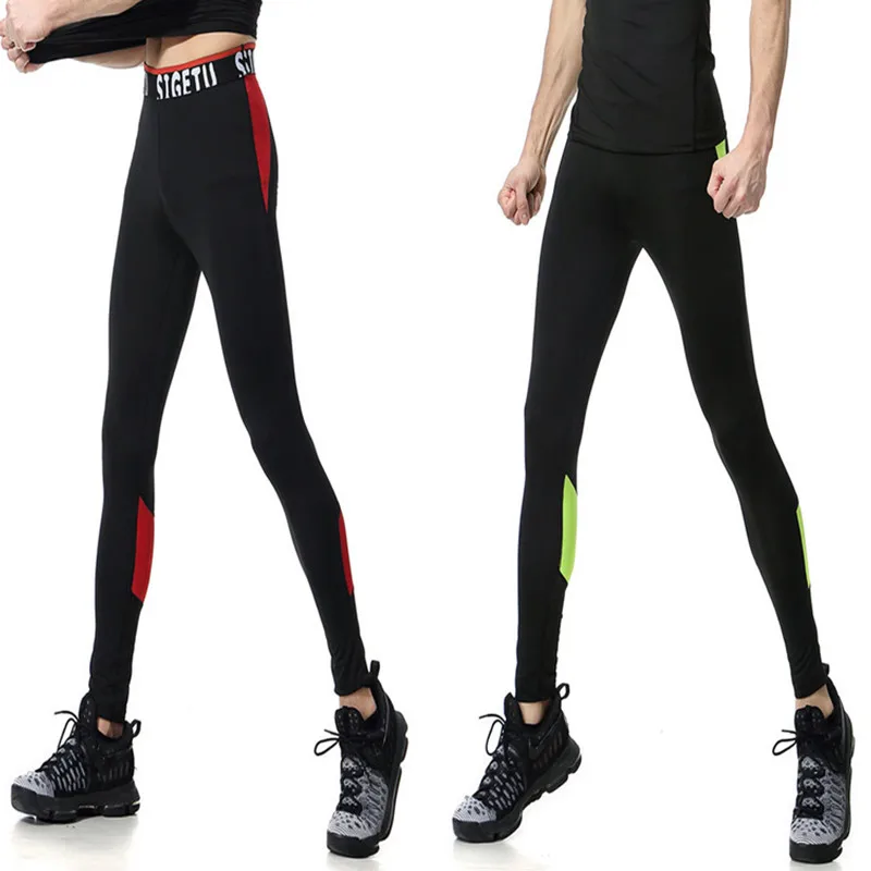 Men's Running Trouser Bodybuliding Gym Fitness Skinny Pants Basketball Yoga Sports Tight Bottom Big Size Training Leggings