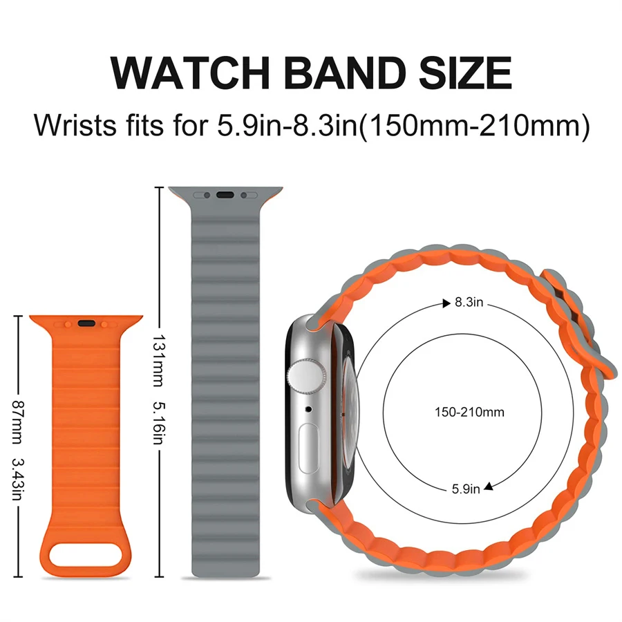 Magnetic Loop Silicone Sport Bracelet