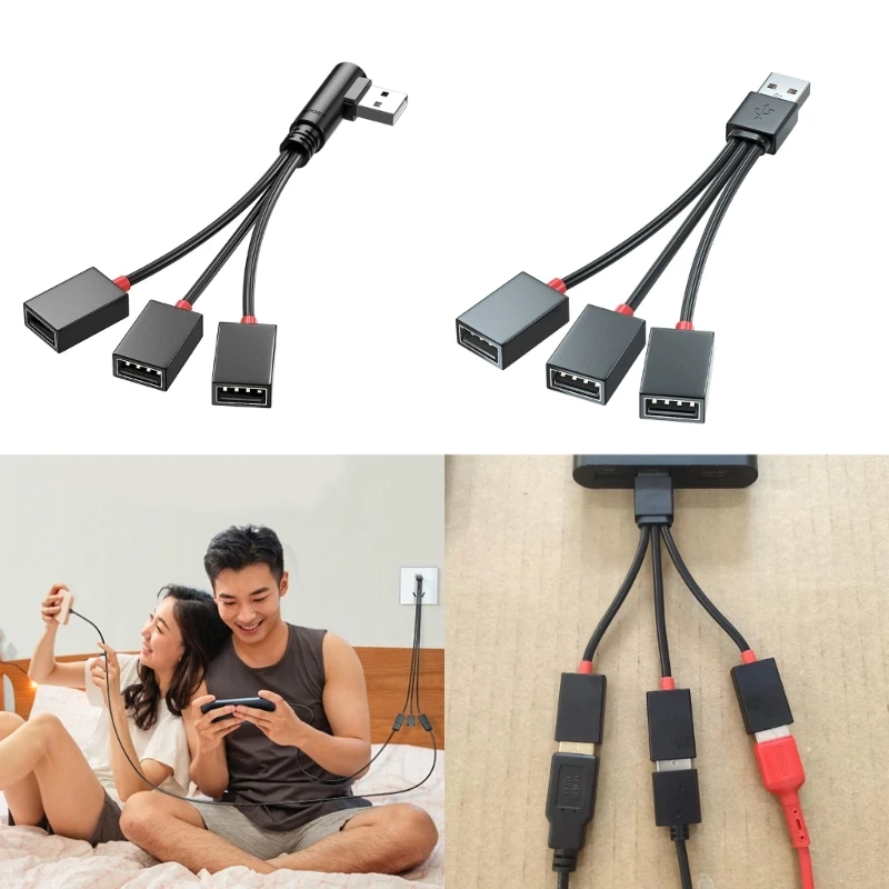 

USB 2.0 Adapter 1 to 3 USB Splitter Extension Cable USB multiport for Charging