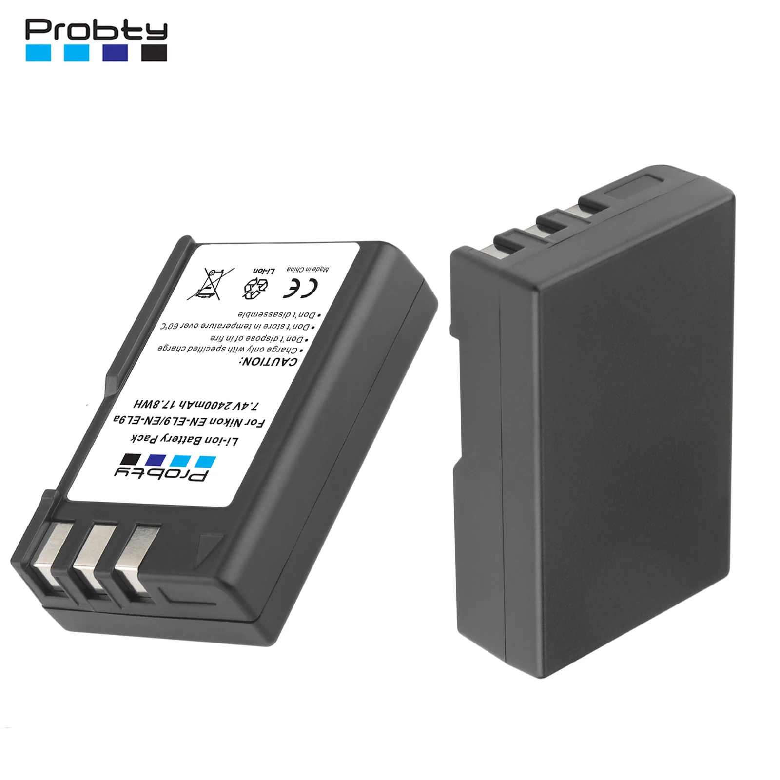 Batería EN-EL9 Y Cargador Para Cámaras Nikon - Compatible Con D40, D40X, D60, D3000, D5000 | 2200 MAh, 7.4V, Carga Inteligente