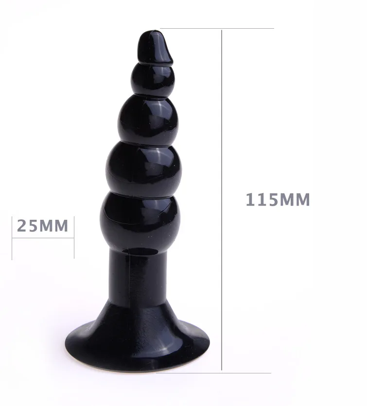 Purple silicone anal plug displayed upright