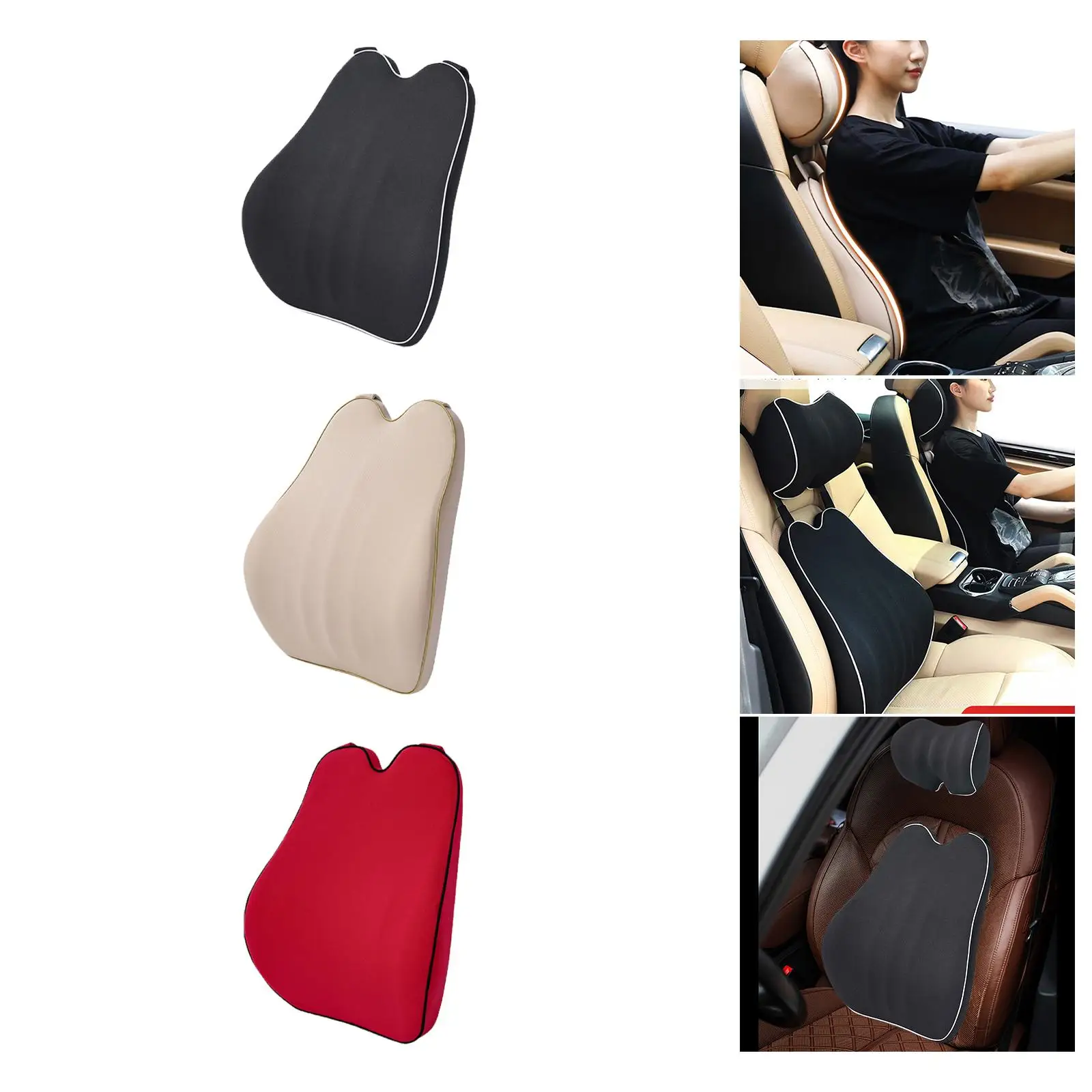 Car Seat Cushion With Pocket Memory Cotton Universal Seat Pads Driver Soft Cushions  Chair Pads Anti-Slip Relieve Hip Pressure - AliExpress
