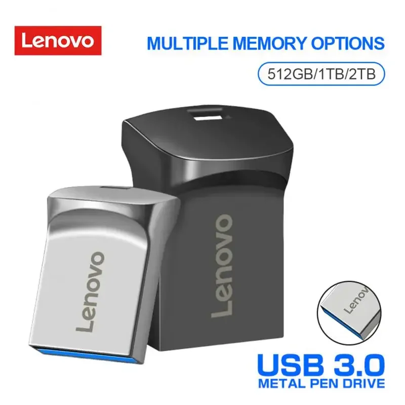Lenovo 2Tb Pen Drive Usb 3.1 Flash Drive Pendrive Memory Stick Impermeabile Type-C Micro Usb Stick Per Videocamere Ps Vita
