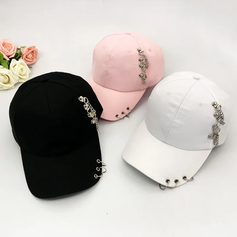 Trucker Hats Hip Hop Trucker Hats Visors Women Men Snapback Baseball Cap Adjustable Vintage Iron Chain Outdoor Hats Casquette
