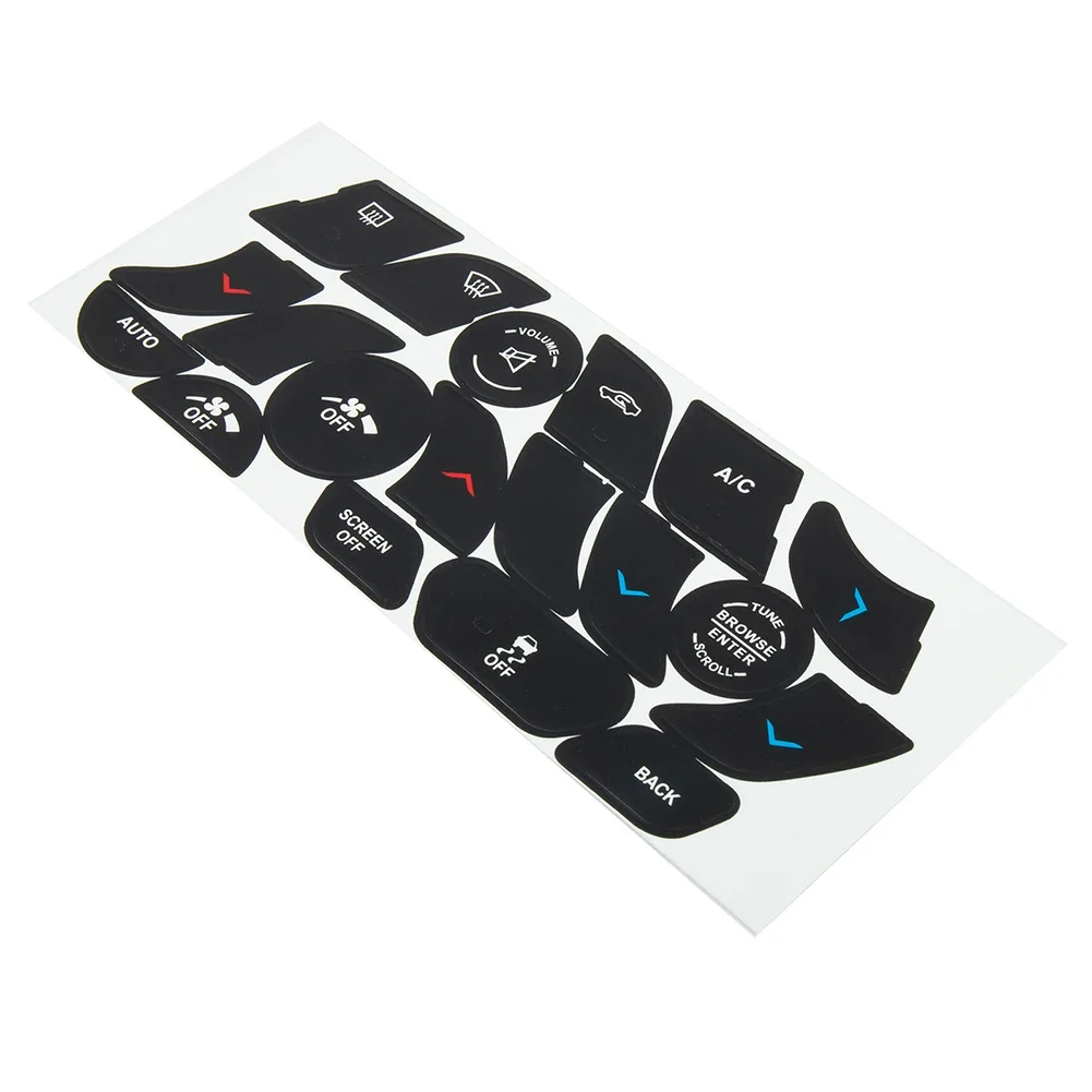 

High Quality Button Repair Sticker 1 Pcs A/C Climate Control Direct Replacement Front Vinyl For Chrysler 14-17 200