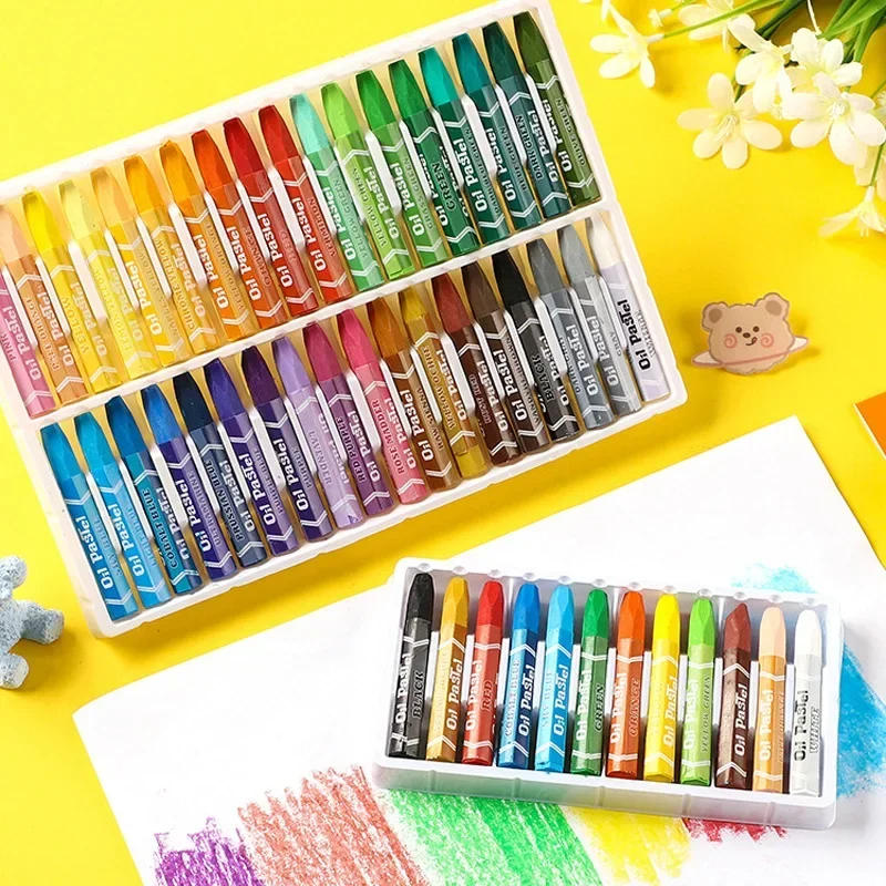 Oil Pastel Colour Set 12 Piece  Colouring Pencils & Crayons