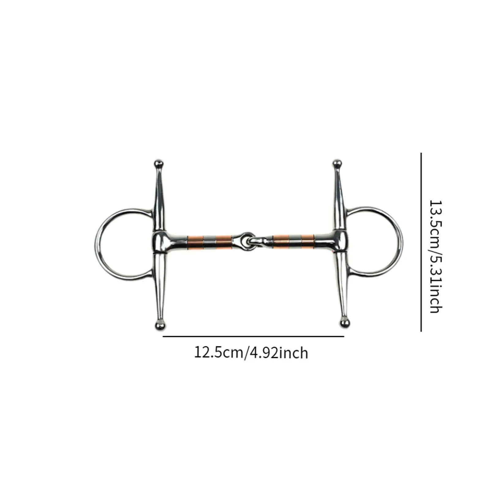 Horse Bit Stallion Training Bit Sturdy H Shape Horse Chewing Training Bit Horse Snaffle Horse Riding Snaffle for Equestrian 6
