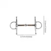 Horse Bit Stallion Training Bit Sturdy H Shape Horse Chewing Training Bit Horse Snaffle Horse Riding Snaffle for Equestrian 6