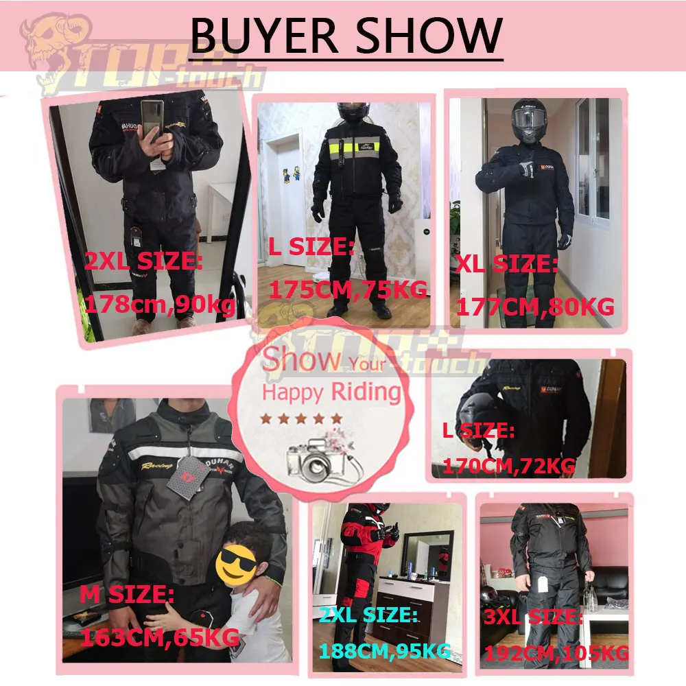 Men Motorcycle Jackets Riding Motocross Enduro Racing Moto Jacket Windproof Coldproof Motorbike CE Protection Gear