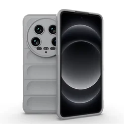 Enhanced Soft Silicone Shockproof Phone Case - Anti-Fall Protective Cover for Xioami 14 (GRAY)