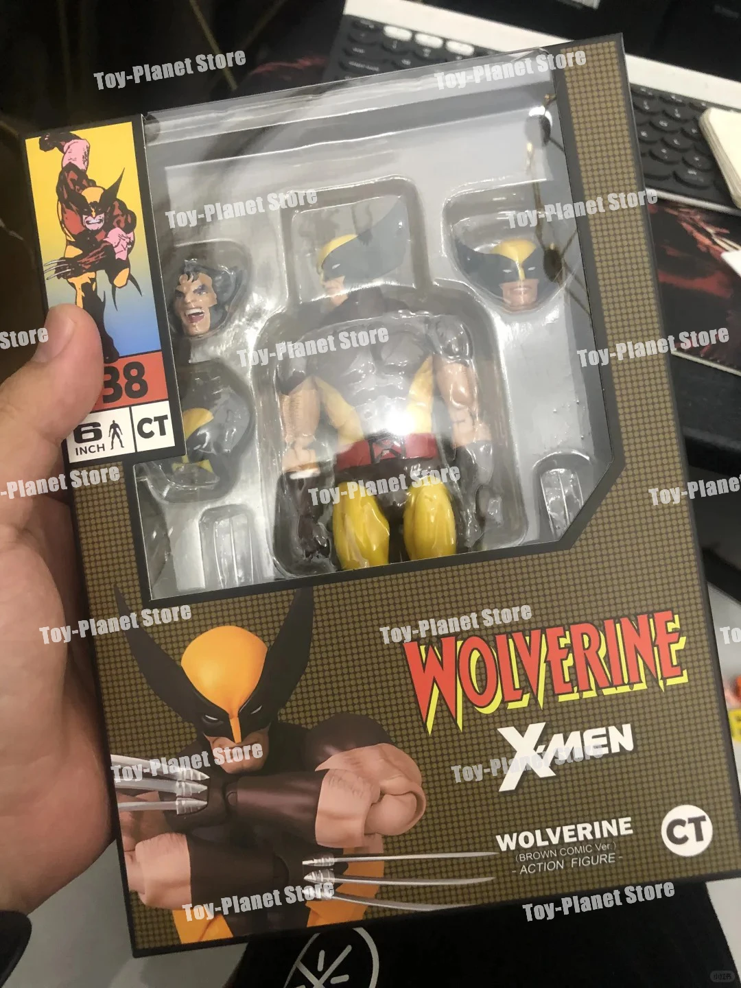 Anime Figure Toy Ct Toys Wolverine Mafex 138 Figure Brown Comic X-Men