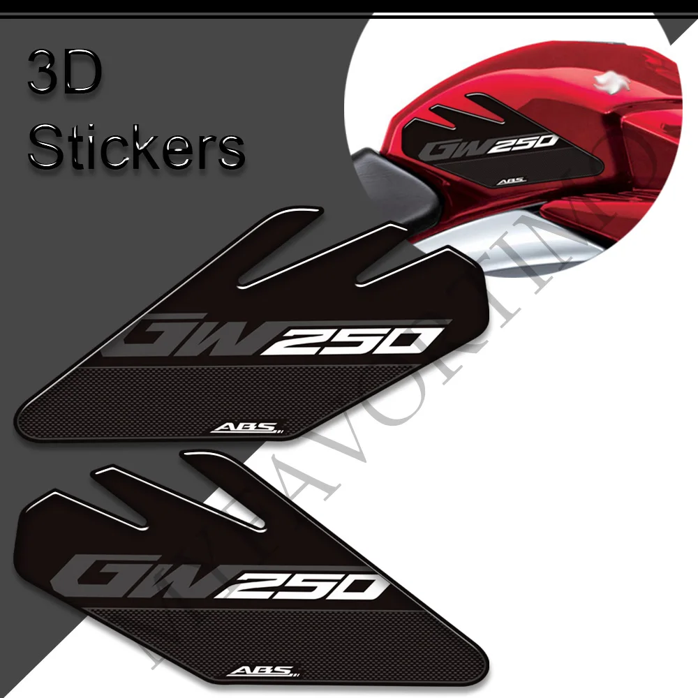 Motorcycle Stickers Decals Tank Pad Side Grips Gas Fuel Oil Kit Knee Protection For Suzuki Inazuma GW250 GW 250