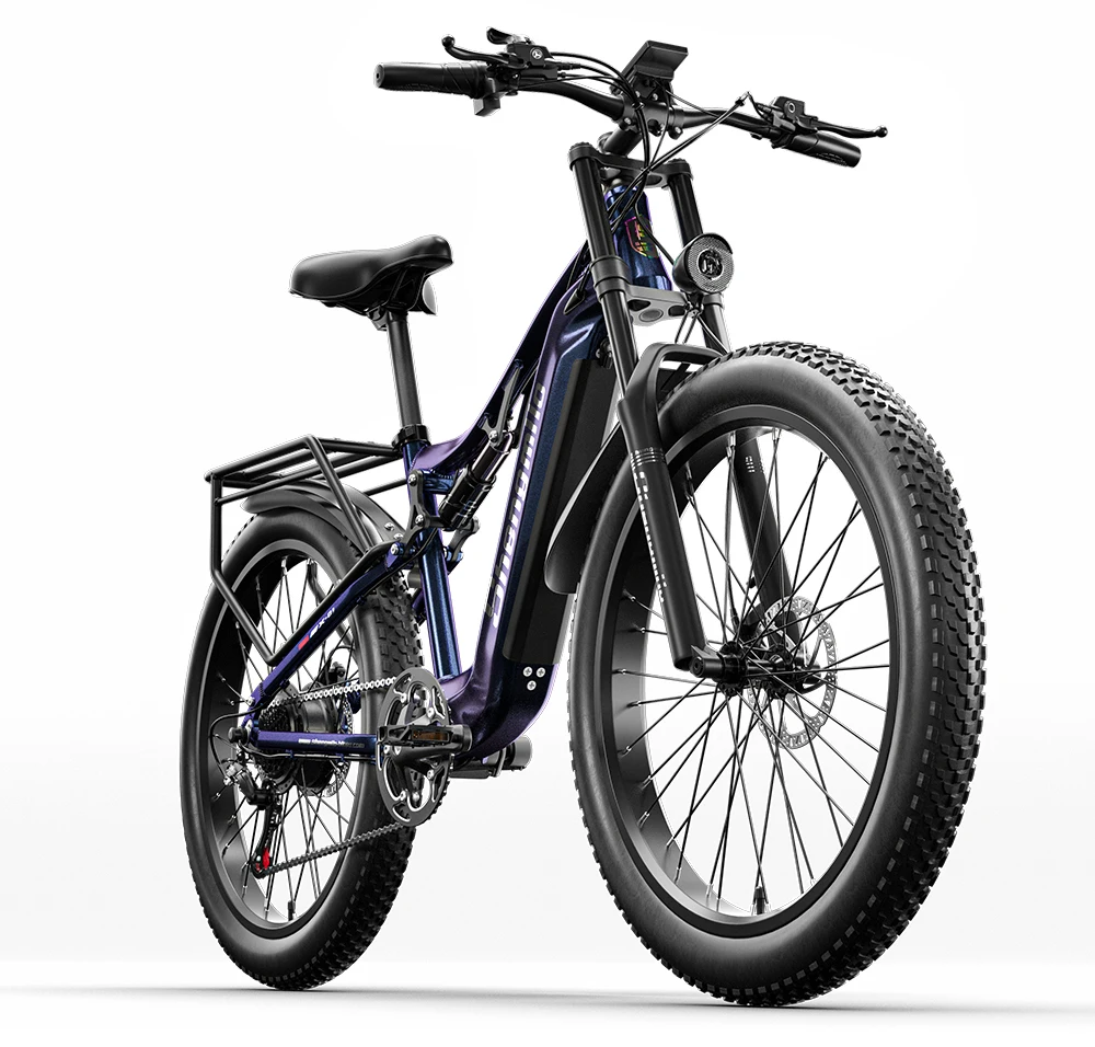 Bicicletta Elettrica Shengmilo Per Adulti, Batteria 48V 17.5Ah E Motore Bafang Da 1000W, Mountain Bike Elettrica Shimano A 7 Velocità