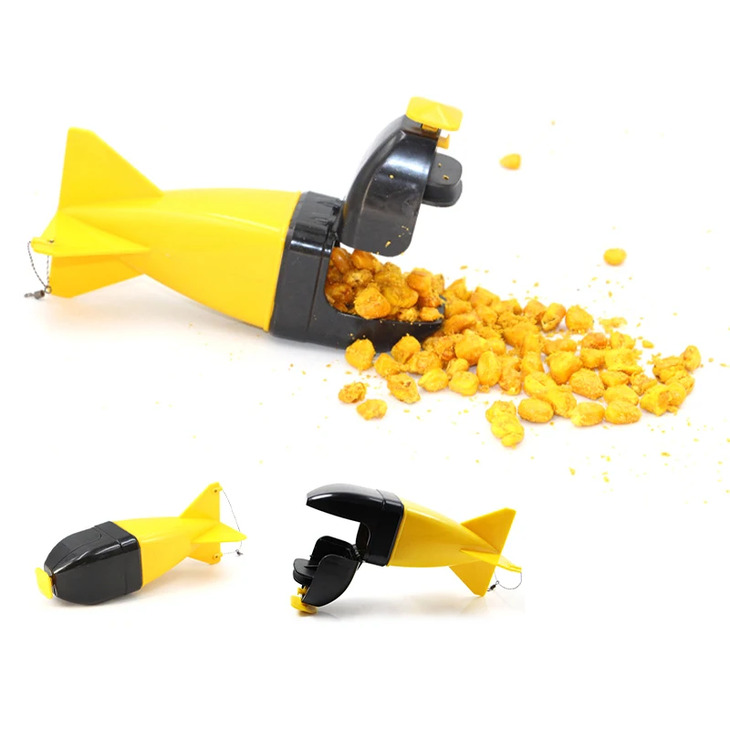 Fishing-Rocket-Feeders-Carp-Rocket-Bait-feeder-Fishfood-Bait-Container ...