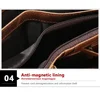 Men Wallets 100% Genuine Cow Leather RFID Anti-theft Short Leather Men Purse High Quality Luxury Brand Male's Wallet Card Holder 5