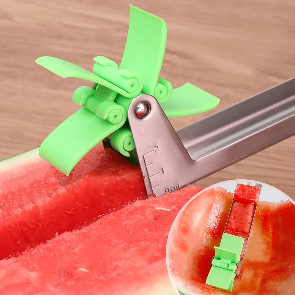 Watermelon Cutter Fruit Slicer for Kitchen Windmill Shape Gadget