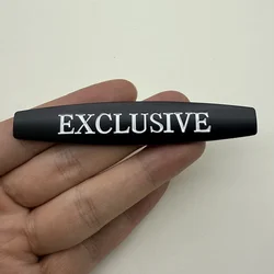 Premium 3D Metal Logo Badge Sticker for Car Fender Side Emblem - Exclusive Design (Black White)