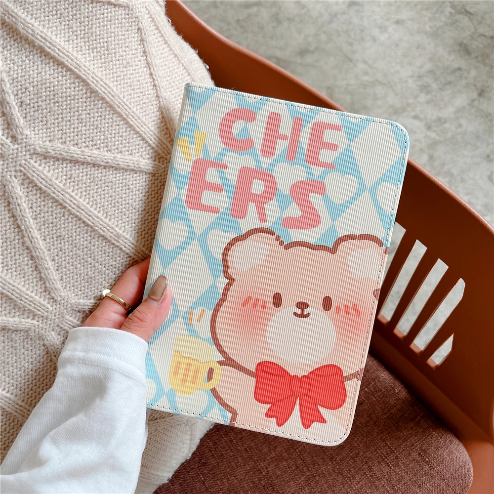 

Bear Tablet Beschermhoes for IPad Air 4 iPad Pro 2021 Cover iPad 10.5 iPad 7 8 9 Th iPad Mini 6 5 4 3 2 iPad 10th 2022