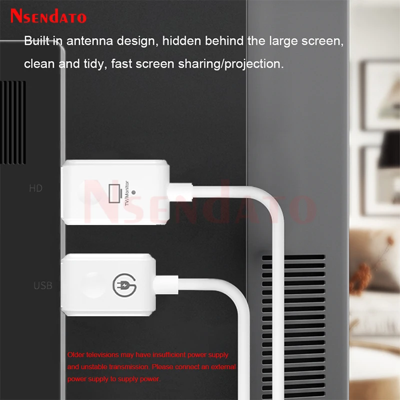 5G 30M CS5 CS7 Wireless HDMI Type-C Extender Wireless Video Transmitter Receiver HDMI TV Stick for PS4 PC Phone To TV Monitor