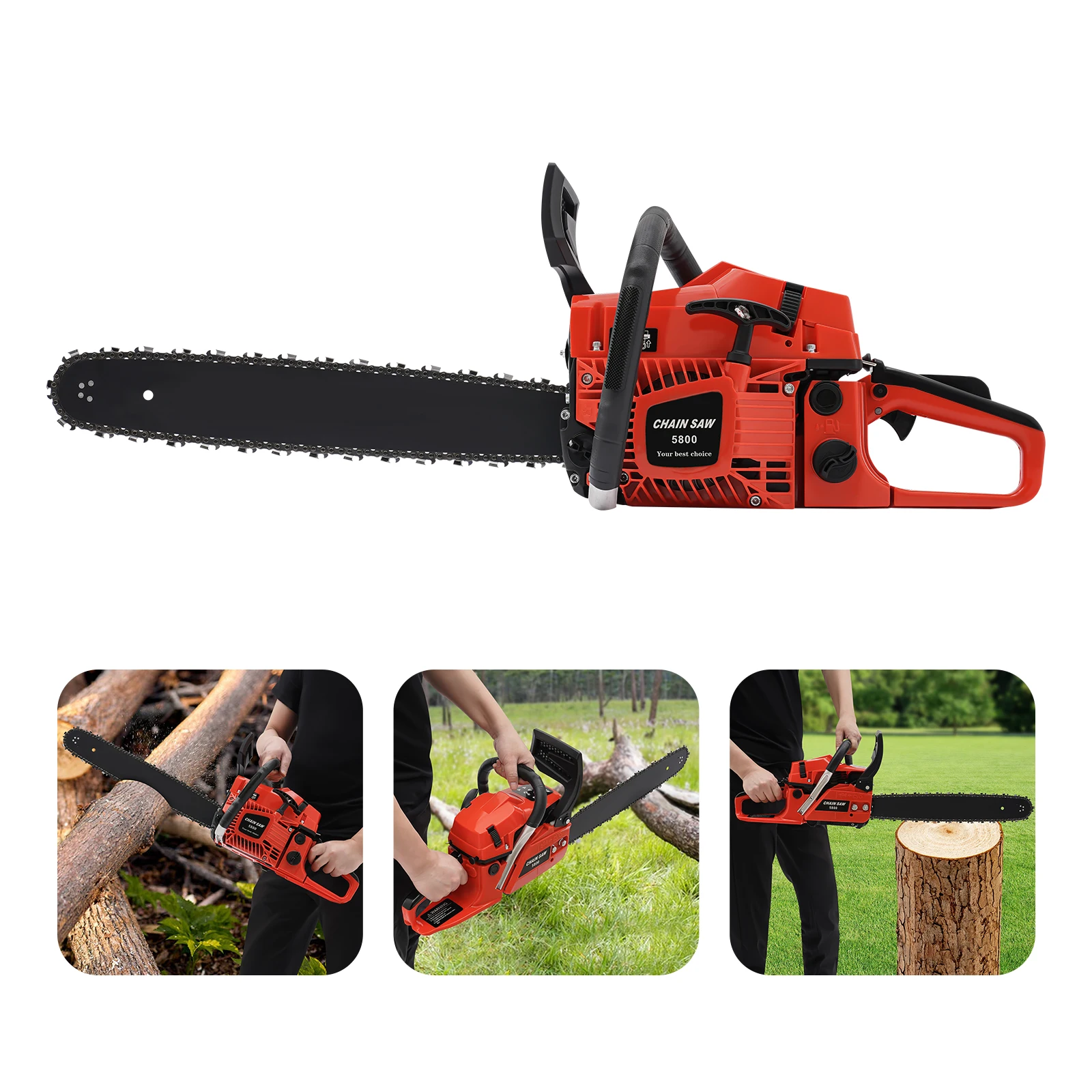 20 Inch Gasoline Powered Chainsaw 4