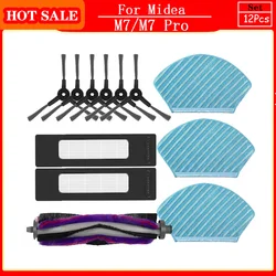 Spare Parts For Midea M7 M7 Pro Accessories For Midea M7 Robot Vacuum Cleaner Replacement Brush HEPA Filter Rags Consumables