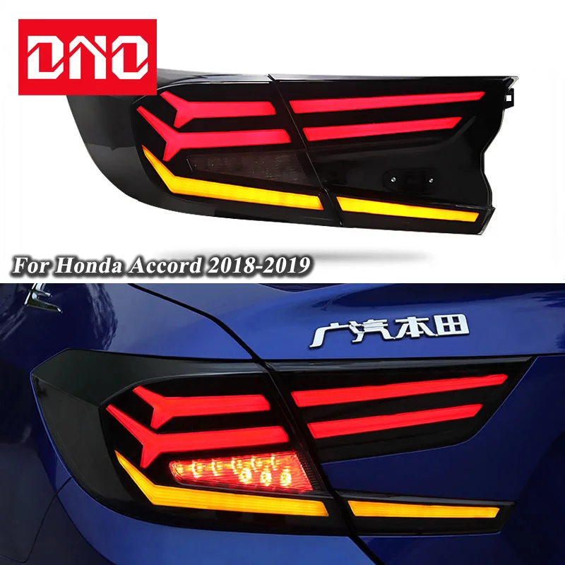 

Car LED Taillight For Honda Accord 2018 2019 2020 12V Rear Running Lamp Brake Reverse Dynamic Turn Signal Taillamp