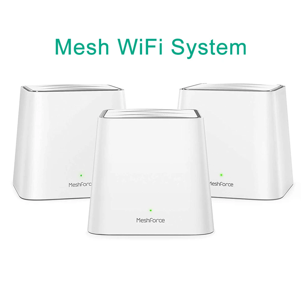 1200M Mesh WiFi System Meshforce M3s Up to 8000 sq.ft. Whole Home Coverage Gigabit Wi-Fi Router for Wireless Internet Networking portable wifi signal booster Wireless Routers