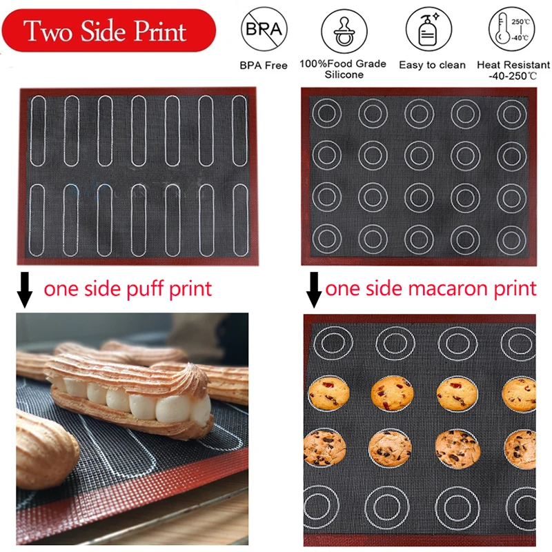 Silicone Baking Mat Perforated Silicone Baking Mat Non-stick Oven Sheet Liner Bakery Kitchen Bakeware Accessory Tools Pastry Macaron Pad For Cookies