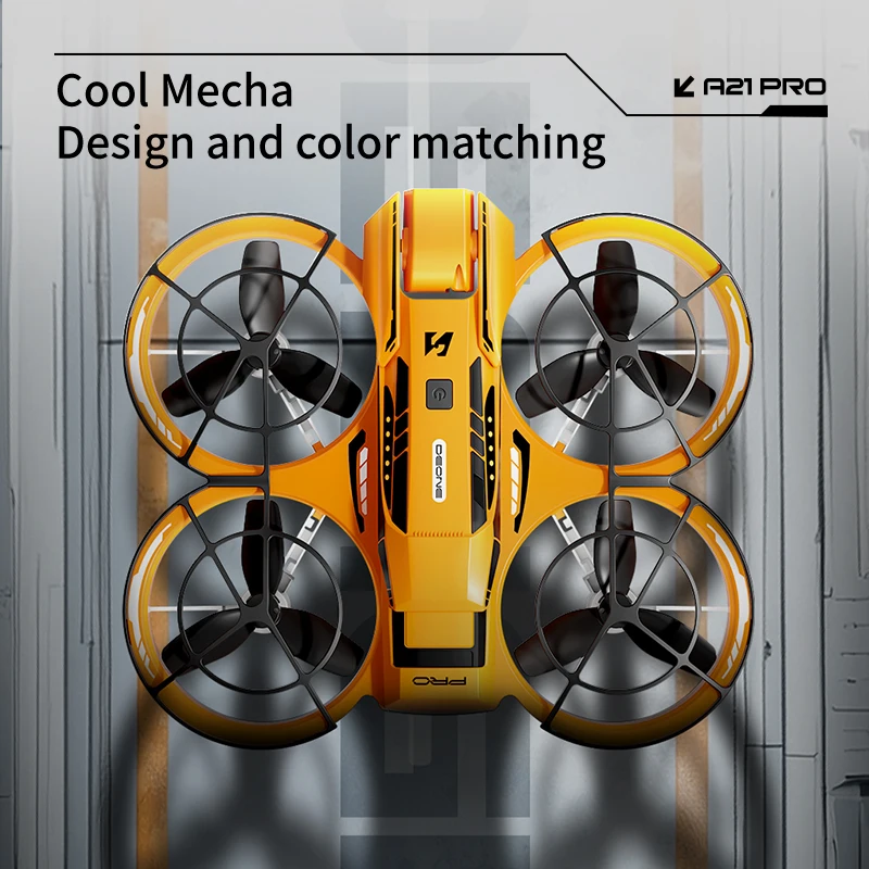 A21 PRO Professional 4K HD dual cameras Optical flow hover Brushless Motor  Headless mode With screen RC Drone Quadcopter Toys