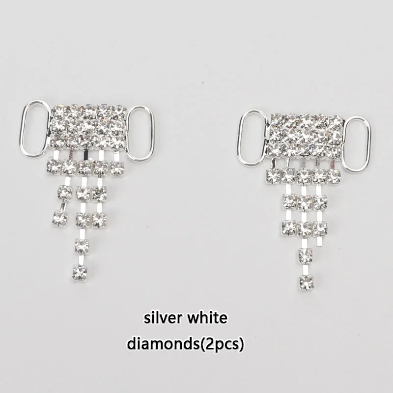 Luxury Rhinestone Shoe Charm Accessories - Metal Buckle and Lock