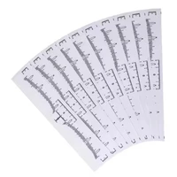 20pcs/50pcs/100pcs Disposable Tattoo Eyebrow Ruler Sticker Microblading Tattoo Measurement Tools for Permanent Makeup 2