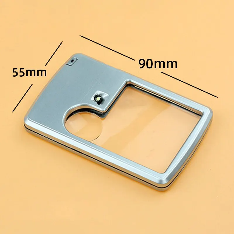 Portable LED Magnifying Glass with 3X 6X Zoom for Elderly Reading
