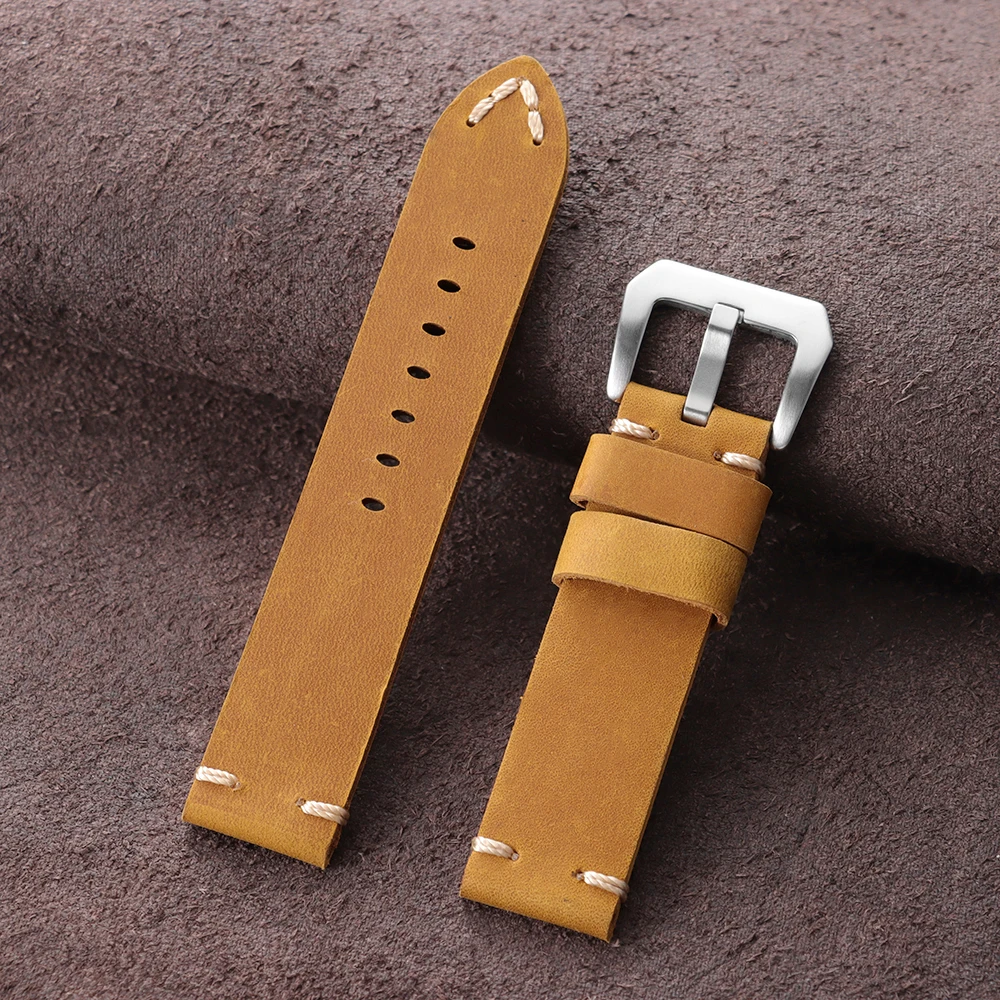 Handmade Retro Cowhide Leather Watch Strap - Universal Sport Bracelet