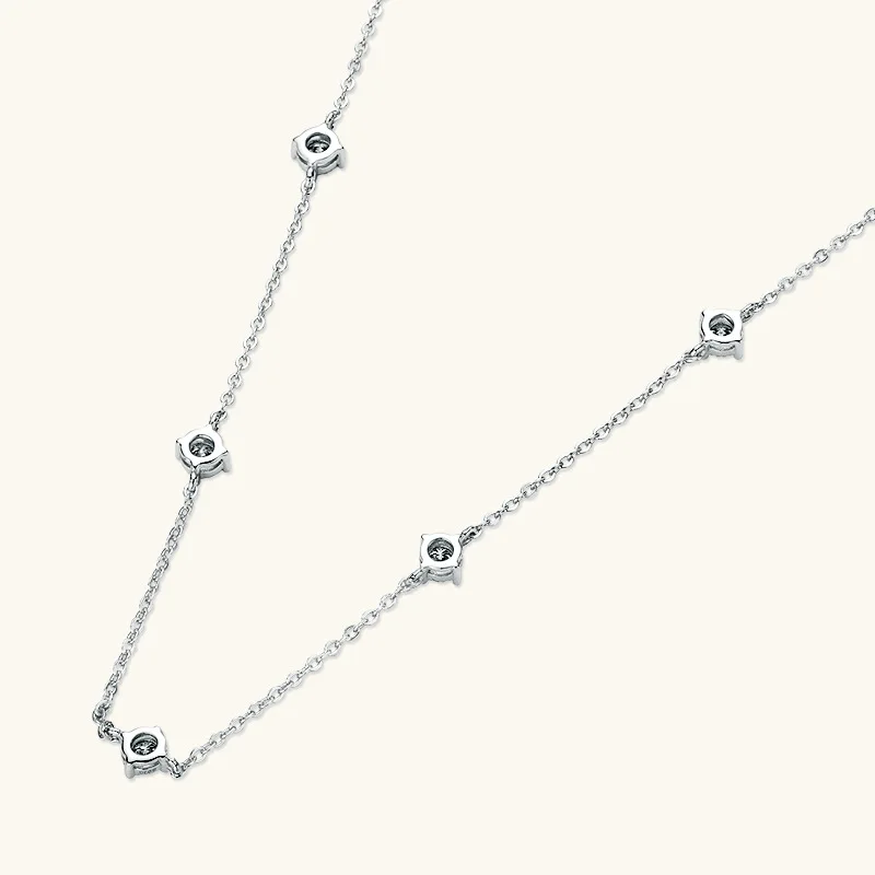 BLIVSTAR Collares De Moissanita Para Mujer, Collar De Plata De Ley 925 Con Colgante De Moissanita De 1 Quilate, Chapado En Oro De 18 Quilates, Joyería Delicada Regalo Para Mujeres Y Madres