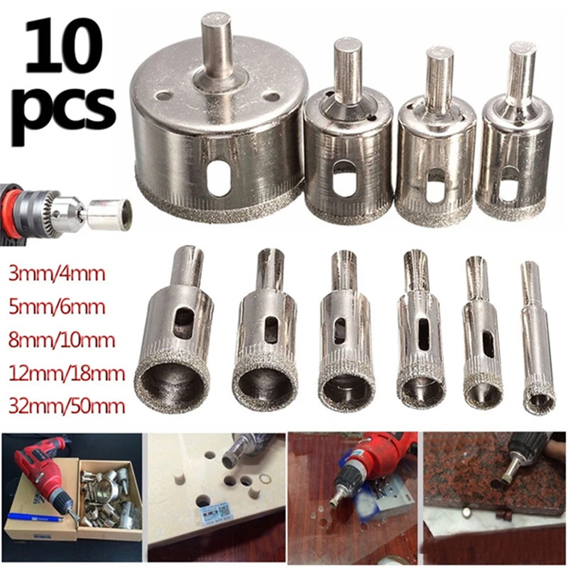 Diamond Hole Cutter Set Tile Drill Diamond Set Marble Hole Opener