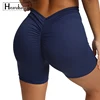 Sexy V Back Scrunch Yoga Shorts Gym Shorts Women Fitness Push Up Sports Leggings Women Running High Waist Workout Shorts Female