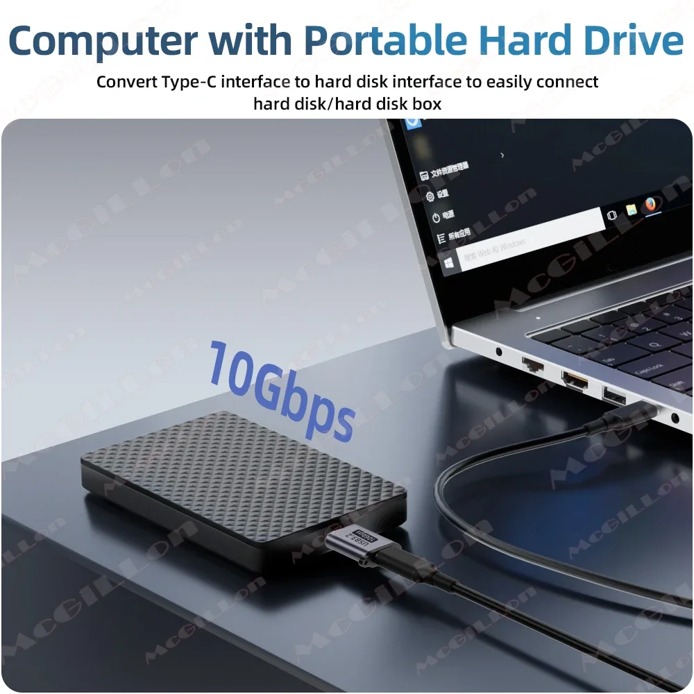 Enhanced Title: 

Type-C Female to Micro-B USB3 Hard Drive Adapter Cable
